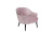 Кресло велюровое пепельно-розовое HD2203-411KD LPI